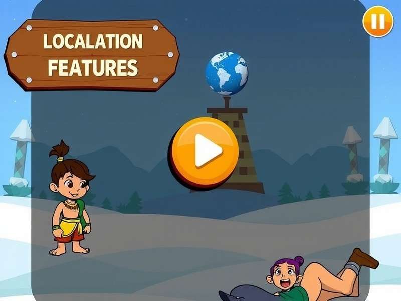 Chhota Bheem Snow Challenge Game Screenshot